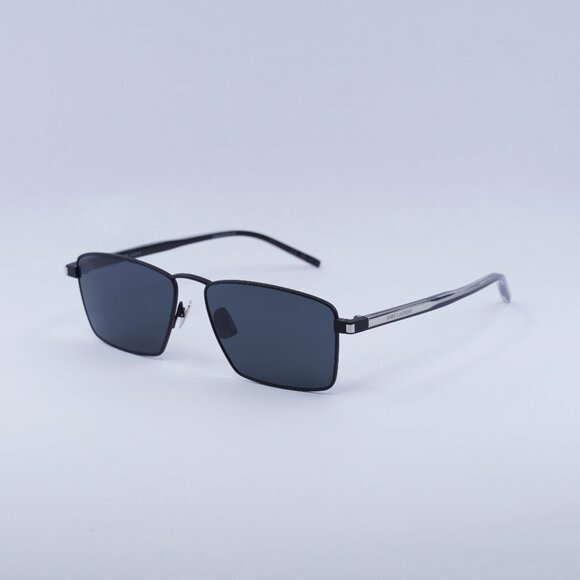 🕶️ New Saint Laurent SL700 001 Vadim Sunglasses - Black Frame, Silver Grey